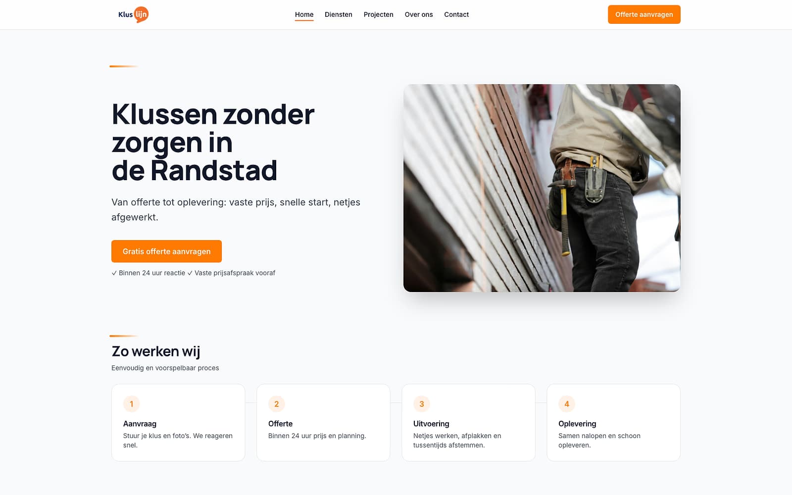 Kluslijn website preview