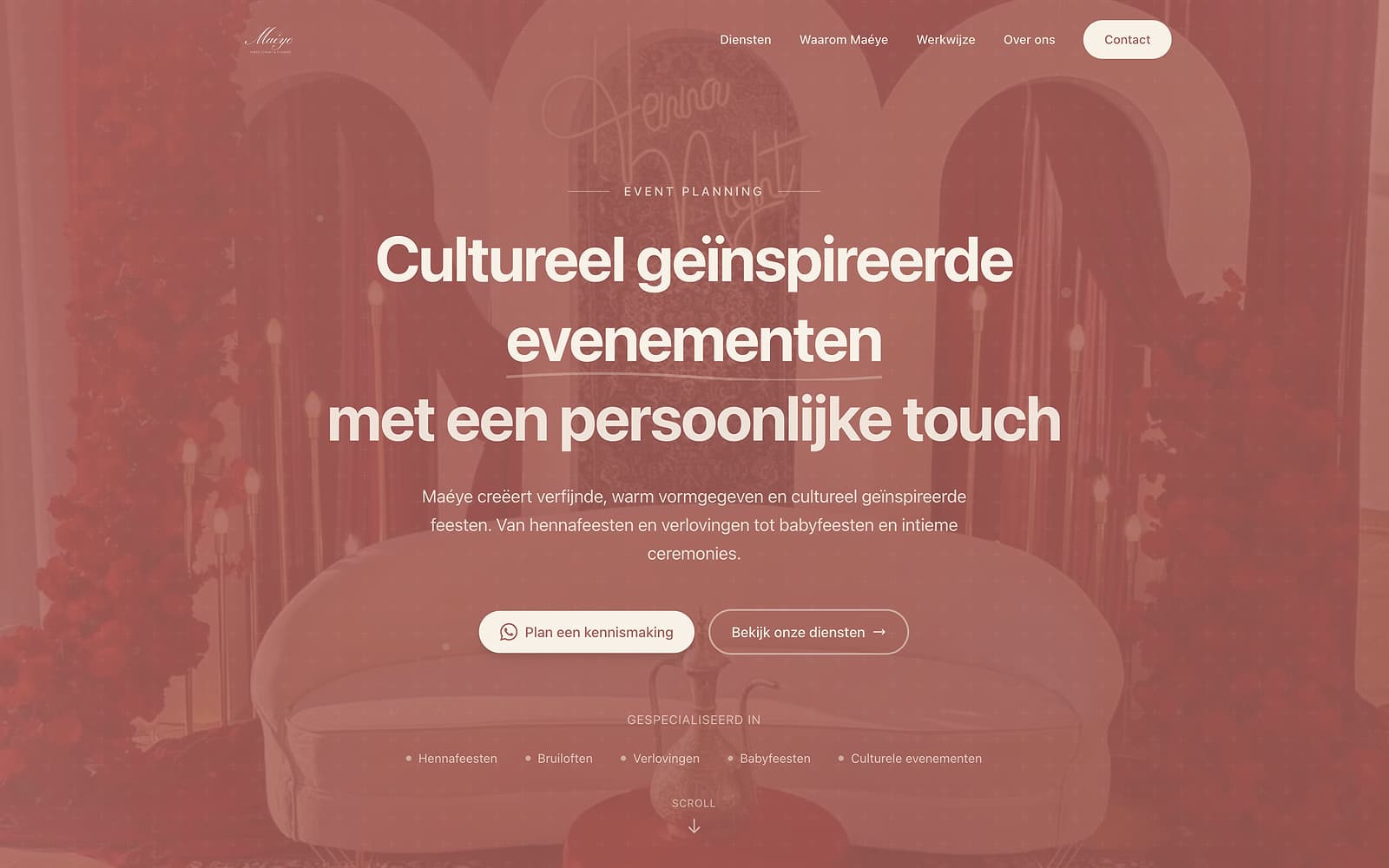 Maéye website preview