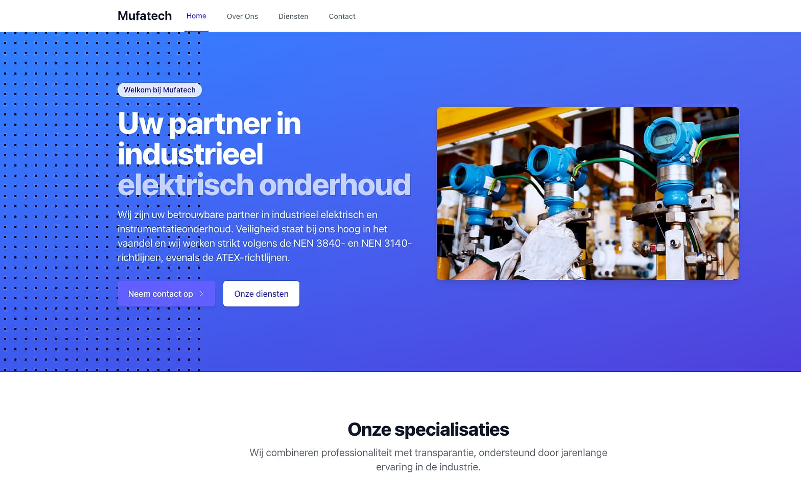 Mufa Tech website preview