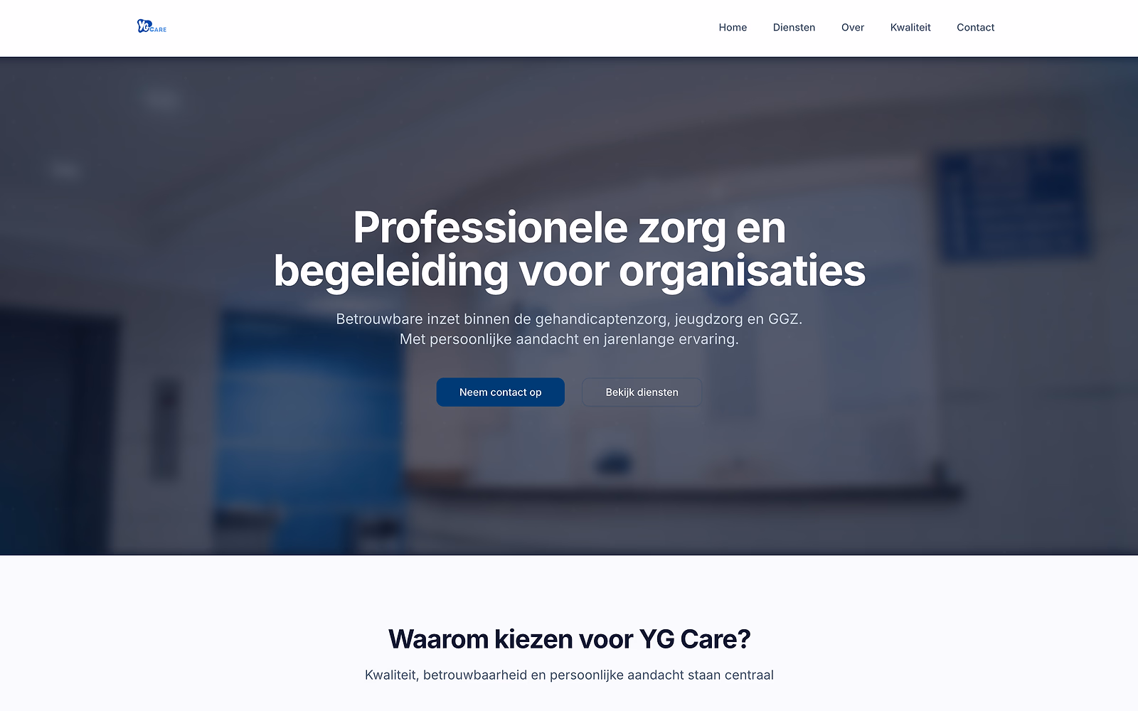 YG Care website preview