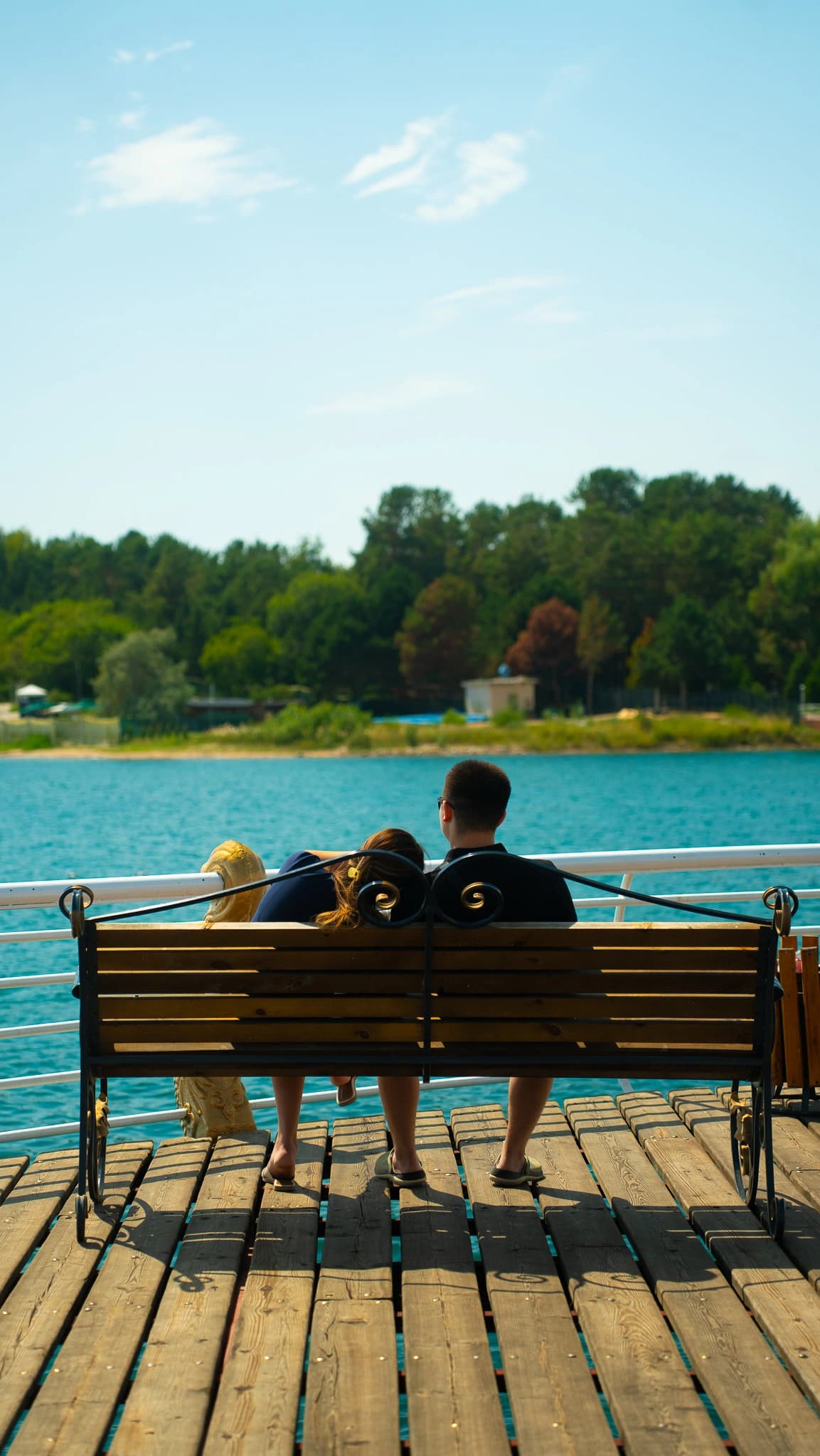Mountain peaks reflected in calm waters
