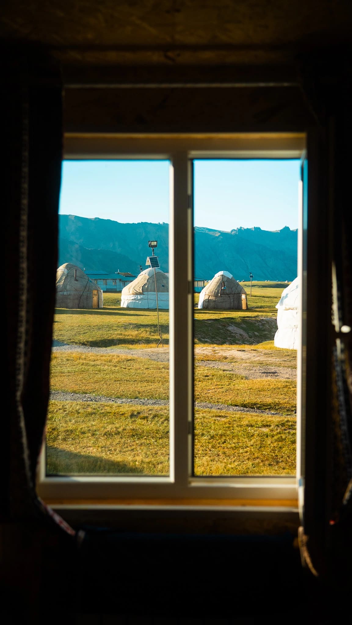 Snow-capped peaks surrounding the canyon