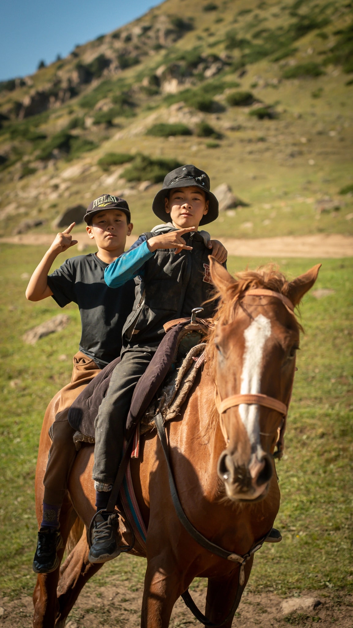 Natural hot springs in mountain setting