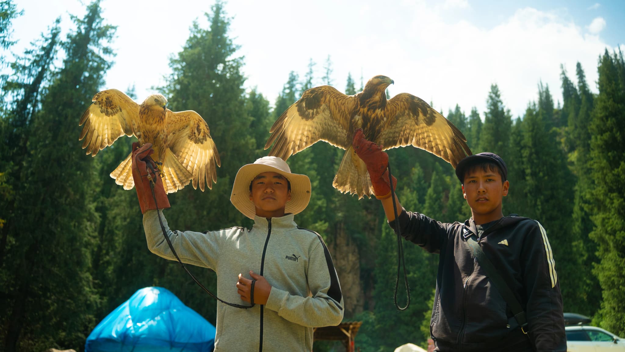 Wide beach panorama along the pristine shoreline